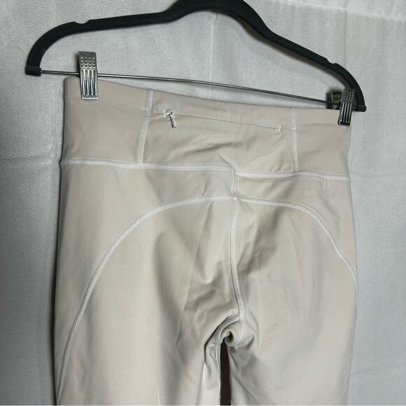 Sweaty Betty The Power Legging Cream Mesh Panel Mid Rise Athletic Leggings Small - Picture 4 of 8